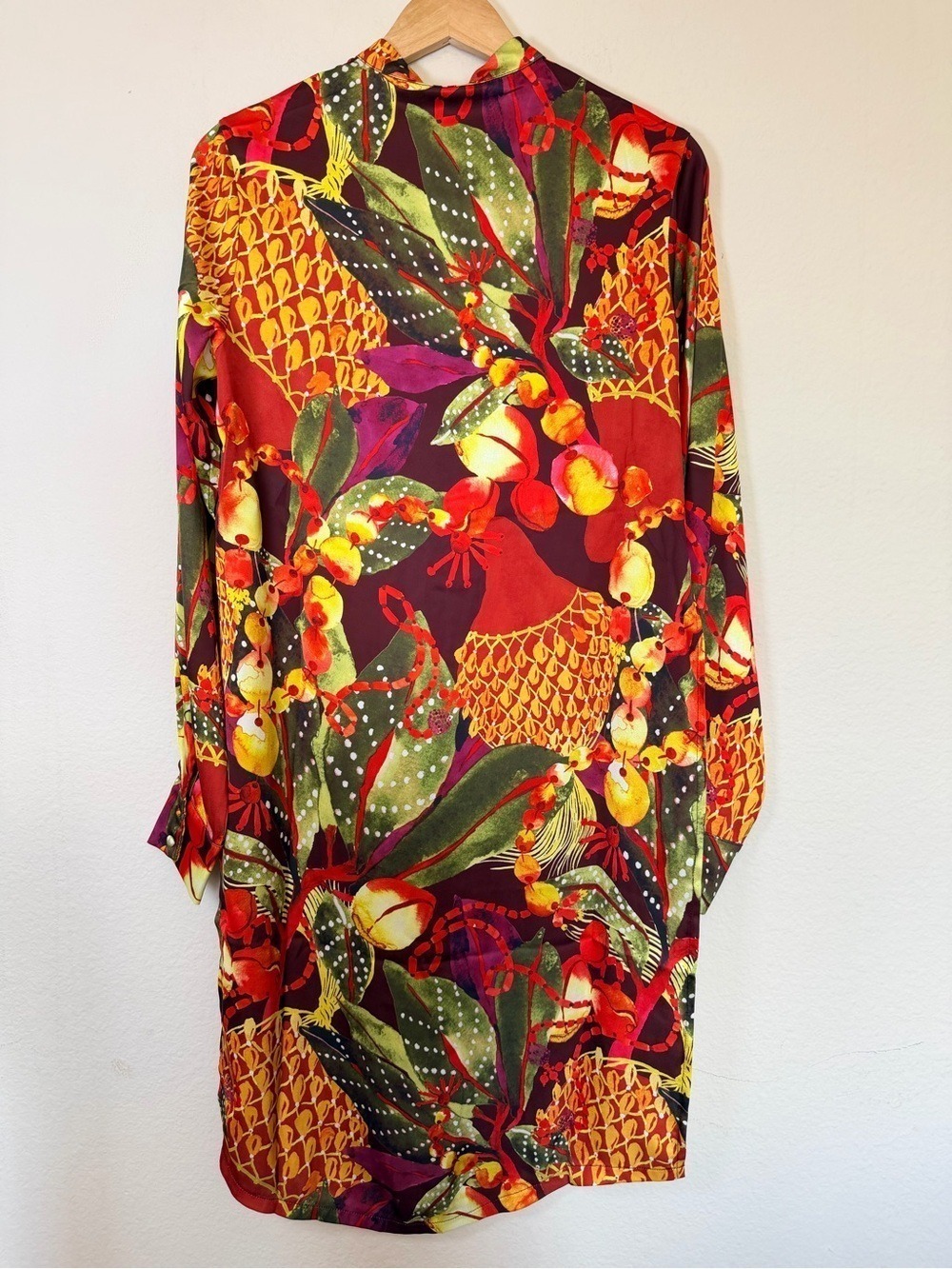 NWT Andrea Iyamah Uchi Tunic Kola Print Long Sleeve Top M - Picture 7 of 9